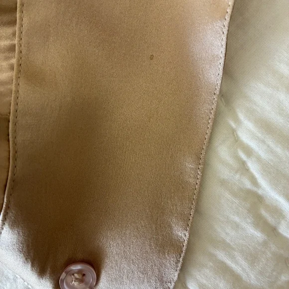 Vintage Evan Picone taupe silk/satin blouse 4 - Picture 5 of 5